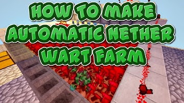 ✔[Minecraft Tutorial]How to make Automatic Nether Wart Farm