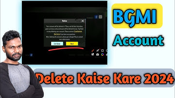 How To Delete BGMI Account 2024 Hindi | BGMI Account Delete Kaise Kare 2024