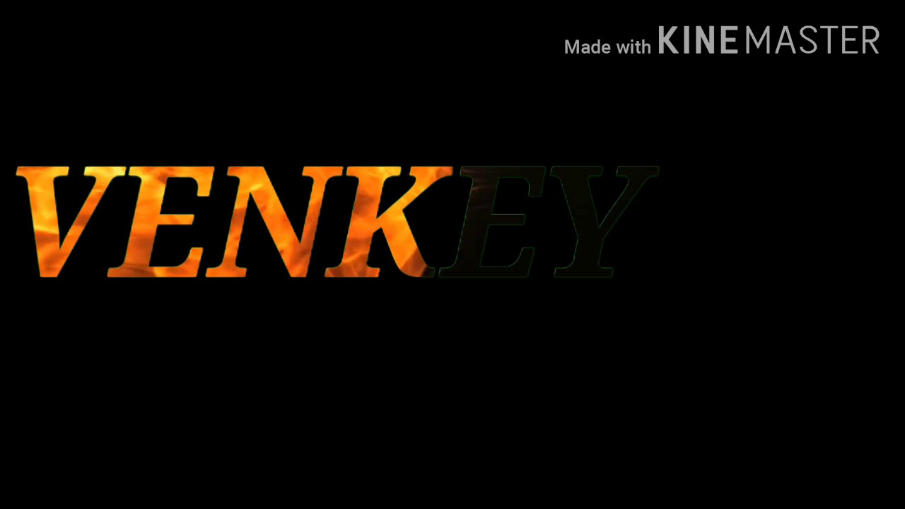 Fire name editing Venky Kinemaster S. V creation - YouTube