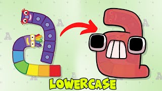 Numberblocks Snakes but all Lowercase Alphabet Lore | a to z