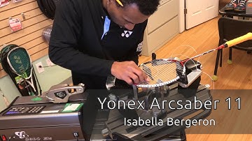 Time Lapse: How to String a Yonex Arcsaber 11 Badminton Racquet