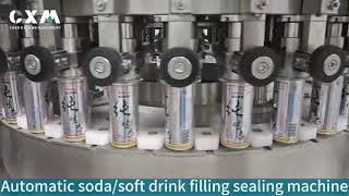 Automatic soda soft CBD drink filling sealing machine #fillingmachine #CBDsoftdrinks screenshot 4