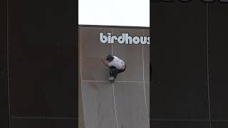 Skating a 20 FOOT Quarterpipe