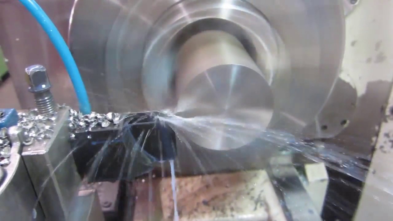 Zinner Cool Cut Grooving Tool in action YouTube