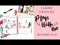 Plan with Me // Classic Catch-all Vertical Happy Planner // December 14-20