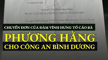 Chuyển đơn của Đàm Vĩnh Hưng tố cáo bà Phương Hằng cho Công an Bình Dương