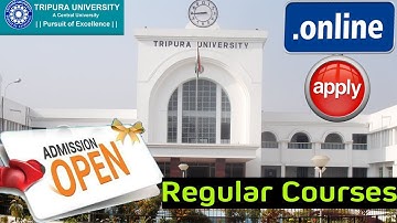 Online apply for Regular Courses in Tripura University|| By Computer Blogs