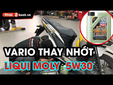Video Thay nhớt Liqui Molygen 5W30 cho Vario tại Shop2banh - youtube