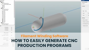 How to Easily Generate CNC Production Programs | Filament Winding Software TaniqWind Pro