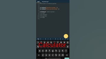 #shorts #programmer_himesh #python Calculator in mobile by python  #coding