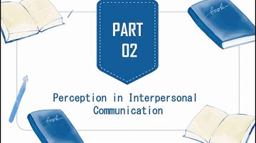 INTERPERSONAL COMMUNICATION (INC271) - CHAPTER 3