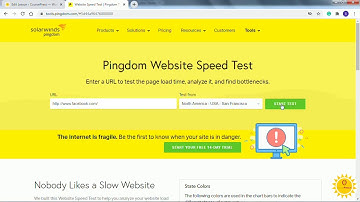 Pingdom website speed test