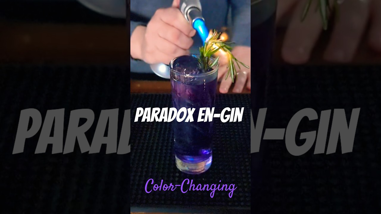 Magic COLOR CHANGING Cocktail: Paradox En-Gin Short 