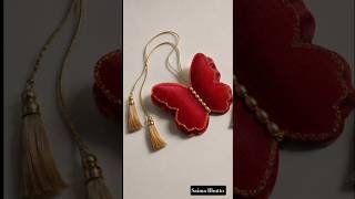 Elegant Butterfly Tassel Design Tutorial | Stylish Handmade Latkan Design#sewing #youtubeshorts