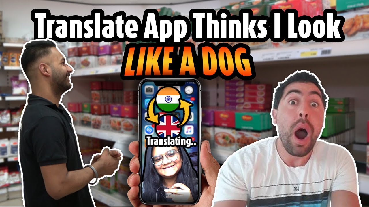 Translate App thinks I look like a Dog - YouTube