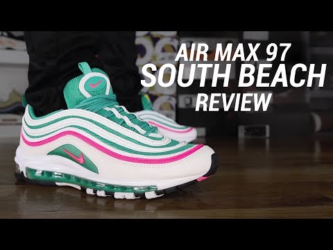 air max 97 south beach on feet