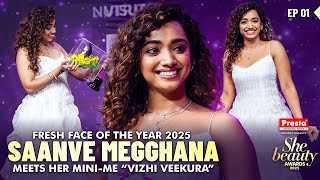Download Lagu Cutest Saanve Megghana | Vizhi Veekura - Barbie Girl | She Beauty Awards 2025 - Ep 01 | She India MP3
