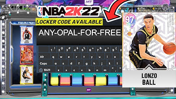 SECRET GUARANTEED GALAXY OPAL LOCKER CODES NBA 2K22 MYTEAM LOCKER CODES (NBA 2K22 LOCKER CODES)