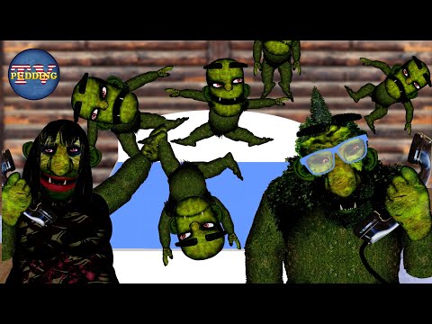Five Little Trolls Jumping on the Bed | Children's Songs with Animation