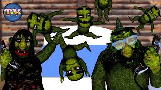 Five Little Trolls Jumping On The Bed Childrens Songs With Animation