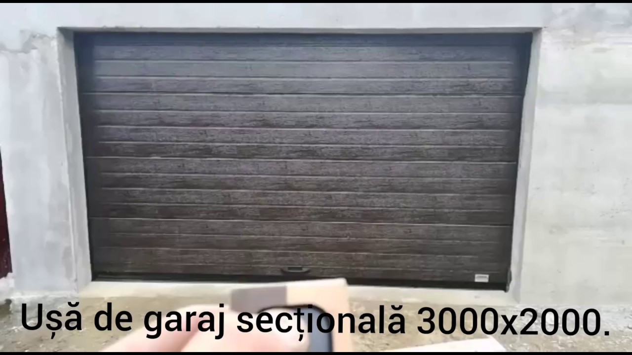 Ușă de garaj secțională culoare Maro - Botoșani, Suceava, Iași, Neamț - 0786.524.545