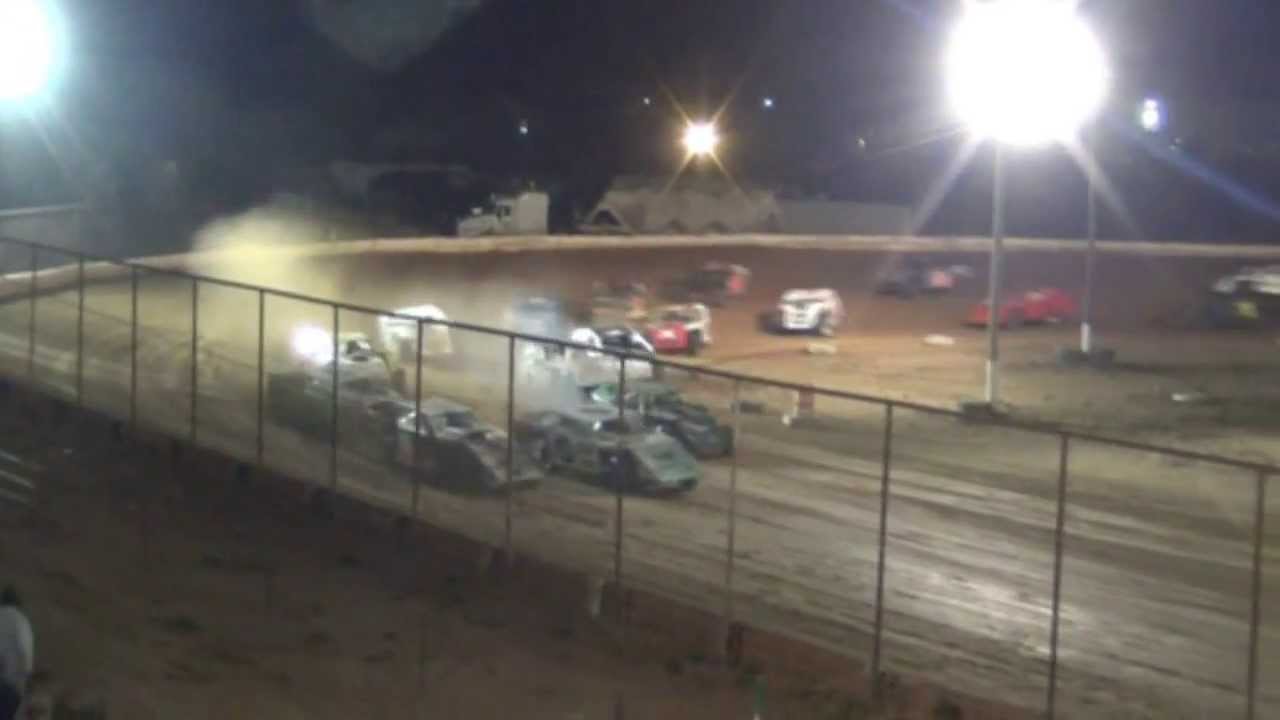 Legendary Hilltop Speedway AMRA Modified Feature Highlights 4-5-2013 ...