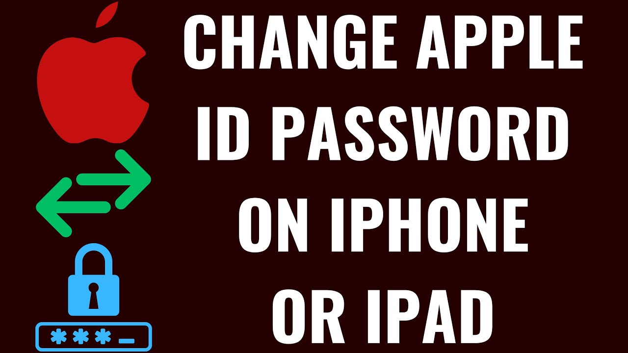 How to Change Apple ID Password on iPhone or iPad - YouTube