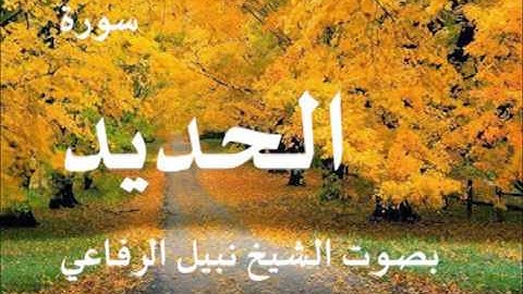 سورة الحديد بصوت الشيخ نبيل الرفاعي