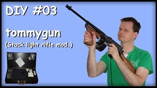 DIY #03   C64 lightgun mod,  Tommygun with custom case