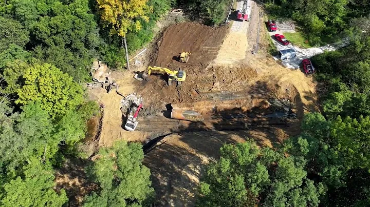 Triple 12-Box Culvert Construction | Aerial Drone Footage | Mavic 3 Pro