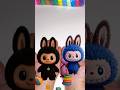 Labubu Color Mixing 🌈 Satisfying Clay ASMR #shorts #asmr #labubu #satisfying #colormixing #trending