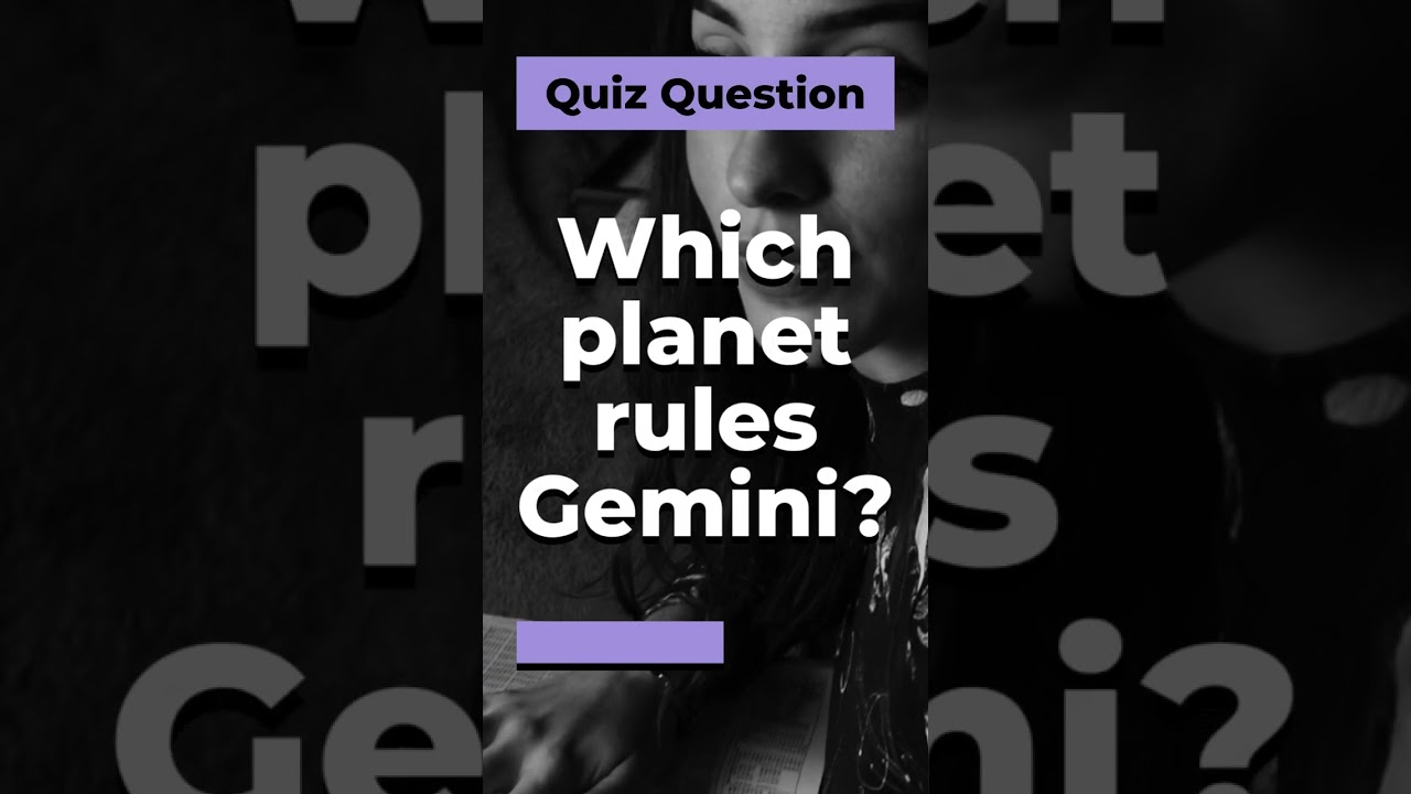 Gemini vibes are all about that Mercurial energy. Can you guess their ruling planet?