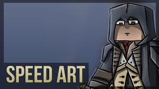 #3 Speed Art (Assassins Creed Unity в стиле Майнкрафт)(Вот решил таки нарисовать майнкрафт версию Арно из Assassins Creed Unity., 2014-07-29T09:50:05.000Z)