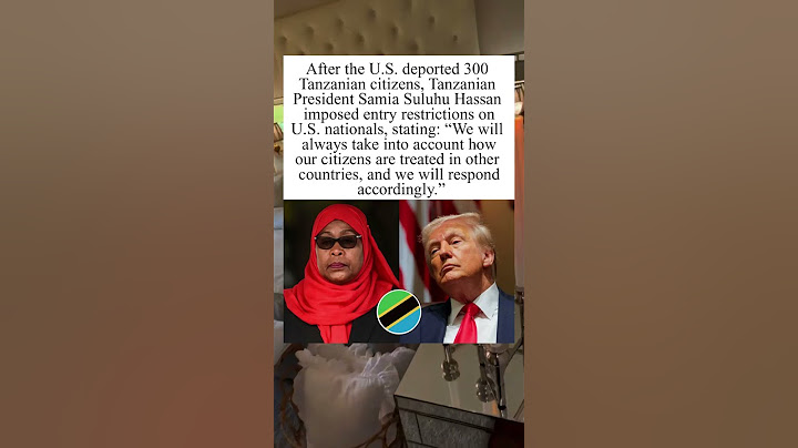 🤯😱Tanzanian President Samia Suluhu Hassan imposed entry restrictions on U.S. nationals ❤️🥹 #shorts