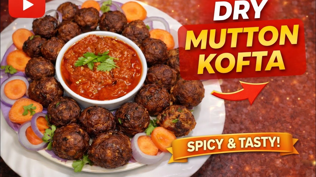 Dry mutton kofta recipe  ||  Kacche kheeme ke kofte 