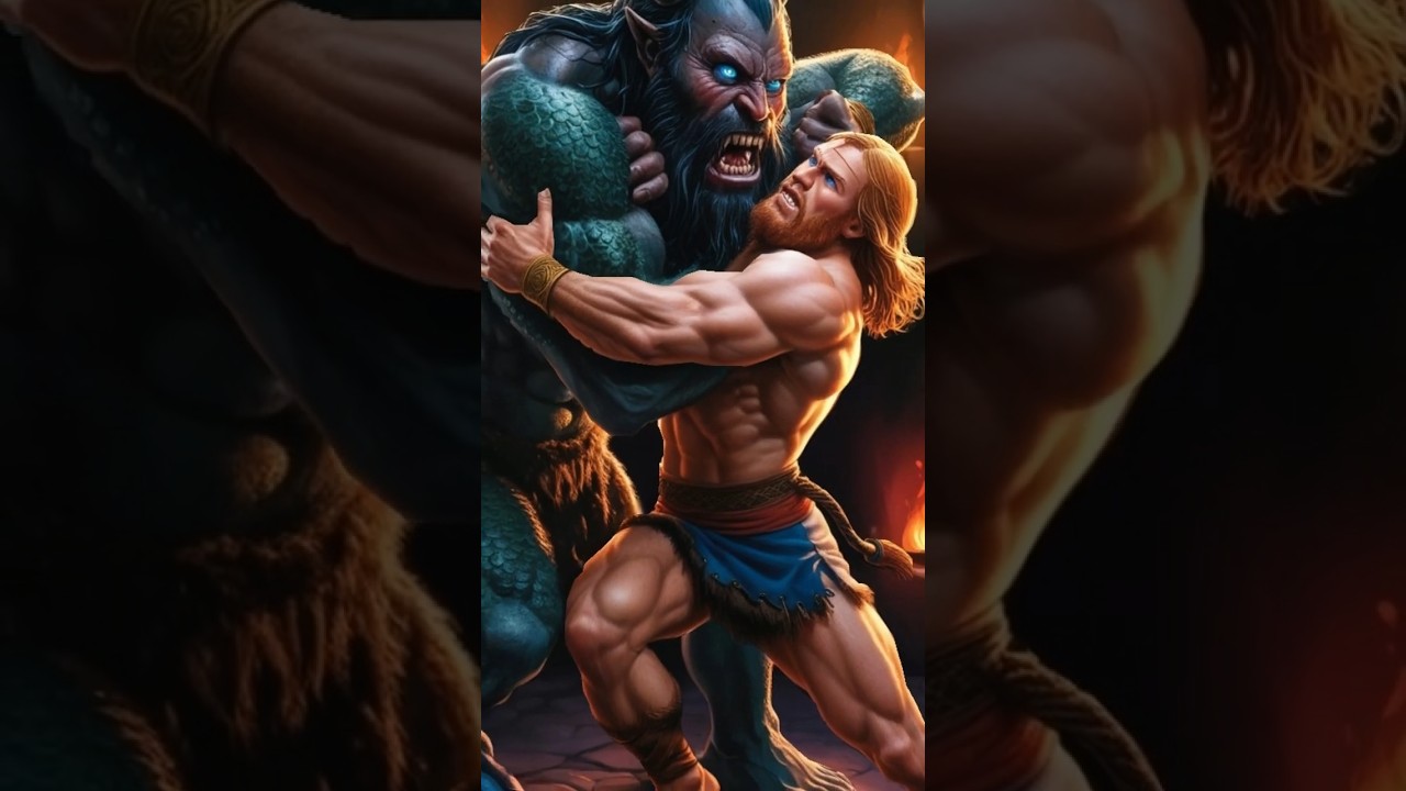 Beowulf y el monstruo Grendel