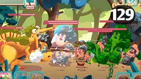 Dino Bash level 129 Android walk-through Gameplay...!