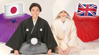 Traditional Japanese Wedding Photoshoot! *Japanese reactions to foreigner in bridal kimono!*