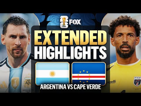 Argentina vs Cape Verde Highlights 🌎🏆 2026 FIFA World Cup™ | Round of 32