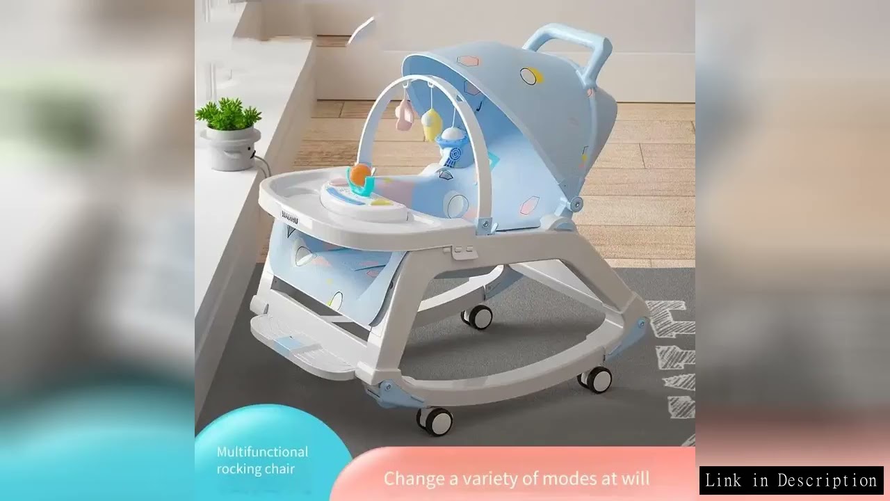 Baby Dining Tray with Swivel Wheels and Sunshade Adjustable Height Feeding Seat Stroller Accessory f