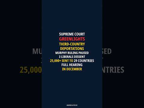 Video Supreme Court Lets Trump Resume Third-Country Deportations