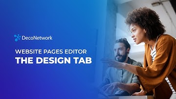 Website Pages Editor - The Design Tab