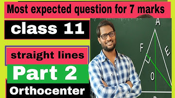 part 2 # Orthocenter for rt angled triangle# shortcut# straight lines