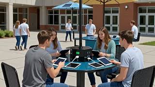 Transform University Campuses with Solar Charging Workstations & Carousels