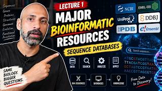 Major Bioinformatics Resources | Sequence Databases | CSIR-DBT JRF | IIT-JAM | GATE | CUET