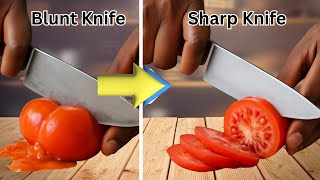 Stop Struggling with Blunt Knives |Try These 7 DIY Sharpening Hacks to Slice Like a Pro