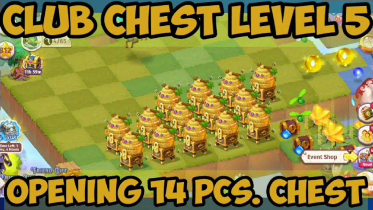 Merge Magic Club Chest Level 5 Opening 14 Chests YouTube