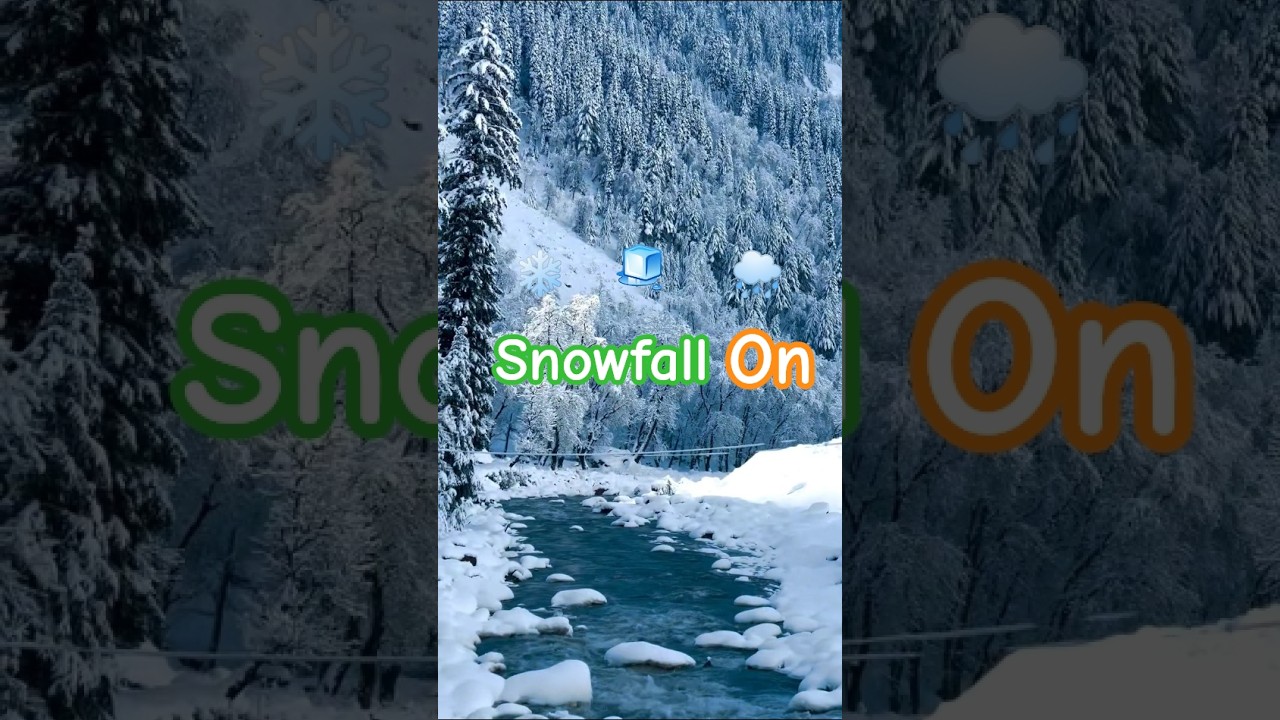 Pahadon pe Snowfall start Sonamarg🌧🧊 