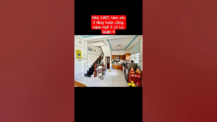Căn góc 2 mặt thoáng, giá 3.85T, hẻm oto, ngay Chợ Lò Lu, 40m2, 3 tầng hoàn công! #nhà_phố_quận_9