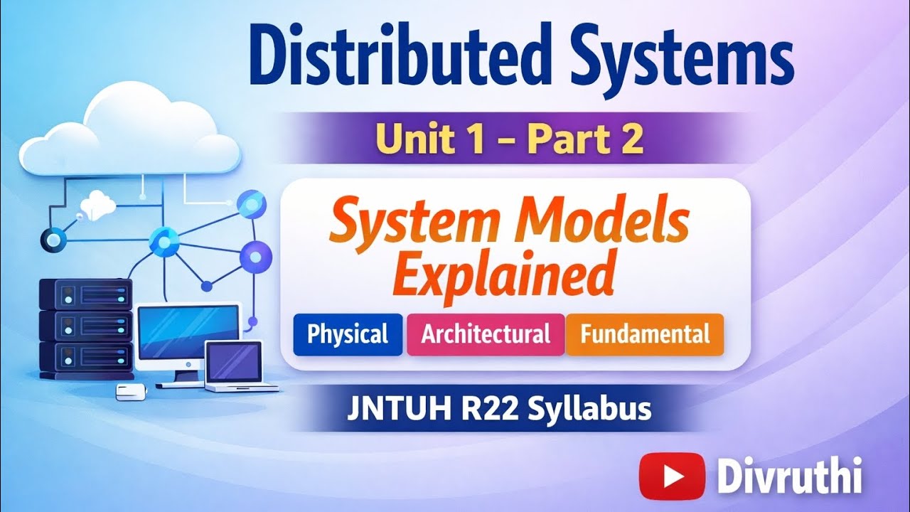 Distributed Systems Unit 1 Part 2 | System Models in Detail | JNTUH R22 ...